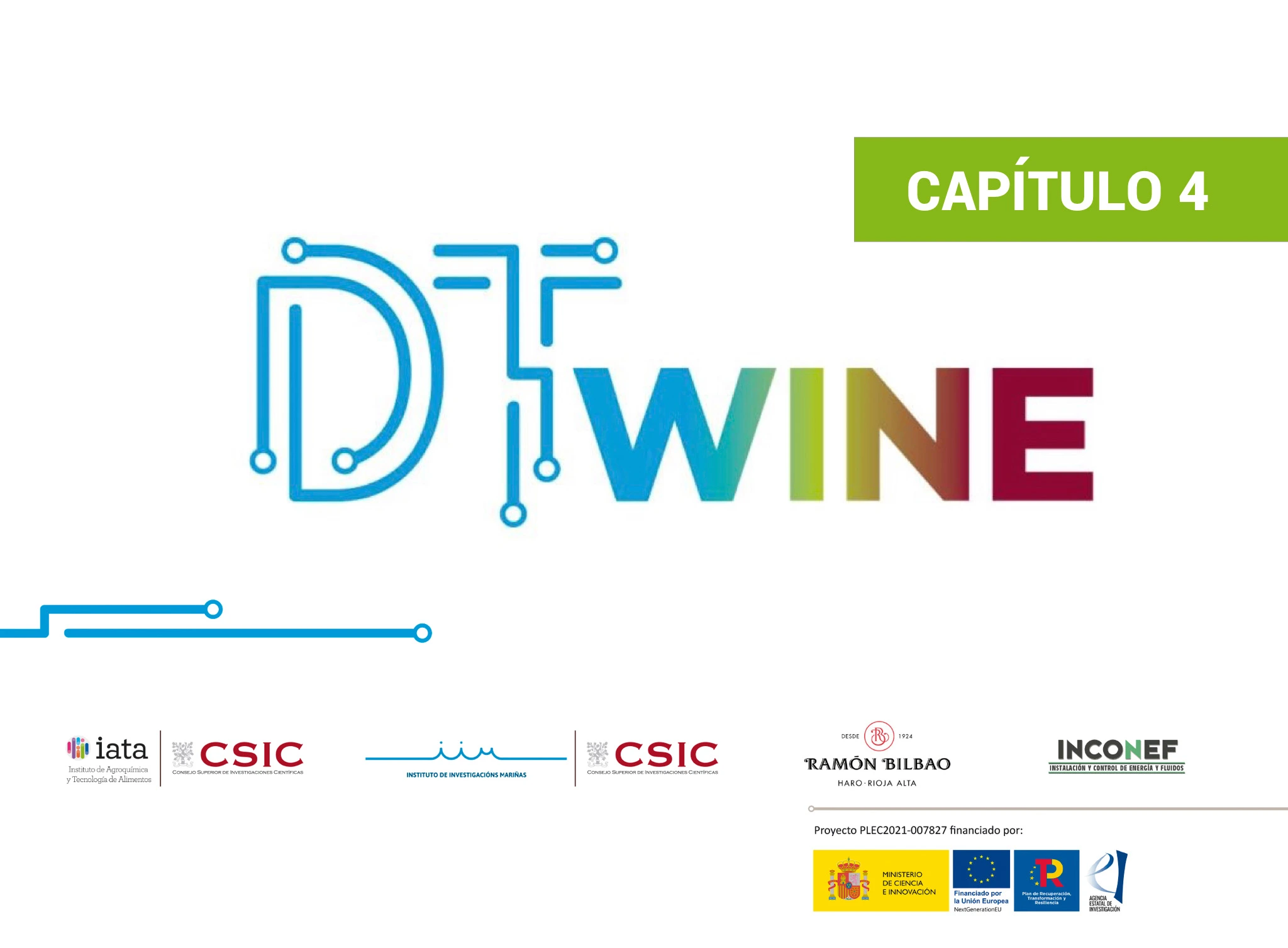 Imagen principal para el post "DTWINE Talks – Capítulo 4: Entrevista a Rosana Lisa sobre el rol experto de su bodega, Ramón Bilbao, dentro del proyecto” mostrando el logotipo del proyecto DTWINE