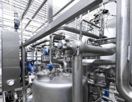 artica+i: imagen 4 para la galería del proyecto "FROM'INNOV. Nuevos procesos ecoeficientes para la producción de quesos maduros con propiedades funcionales mejoradas", dentro de la sección "Nuestros proyectos" (Casos de éxito). Perteneciente a proyectos de Consultoría para la innovación. Muestra detalle de proceso industrial de fabricación de queso