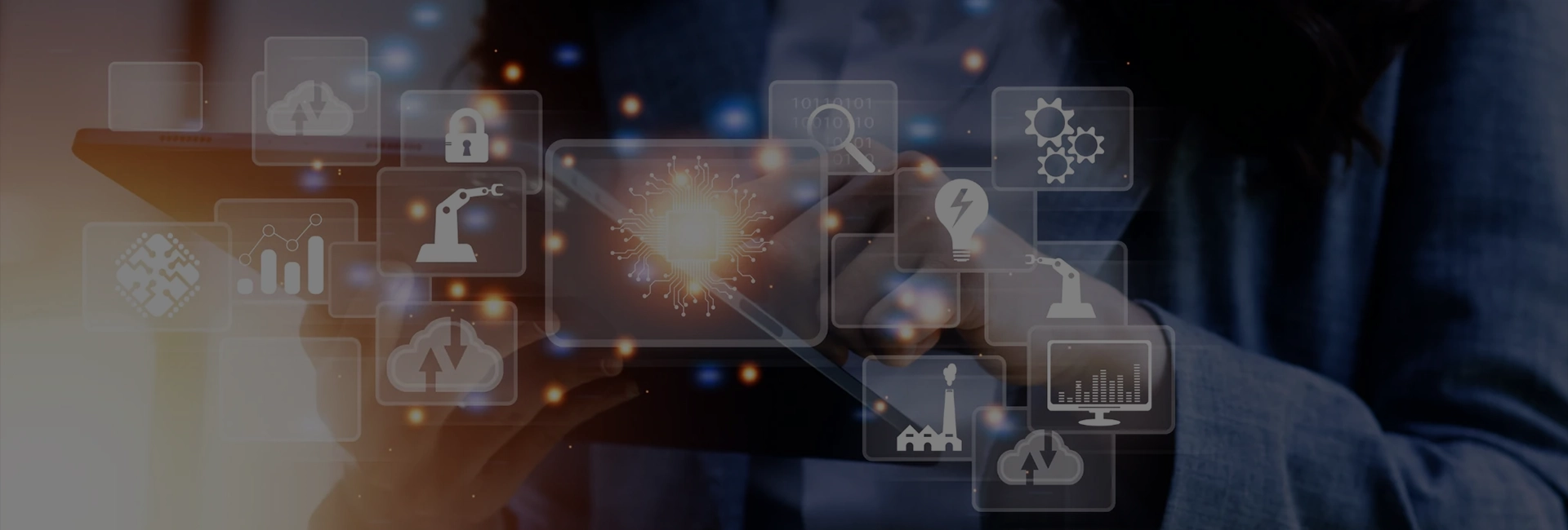 Artica+i, Casos de Éxito. Imagen de cabecera para el proyecto vinculado a artica+i: SIGGRI, mostrando una imagen conceptual con iconos de tecnología e I+D+i