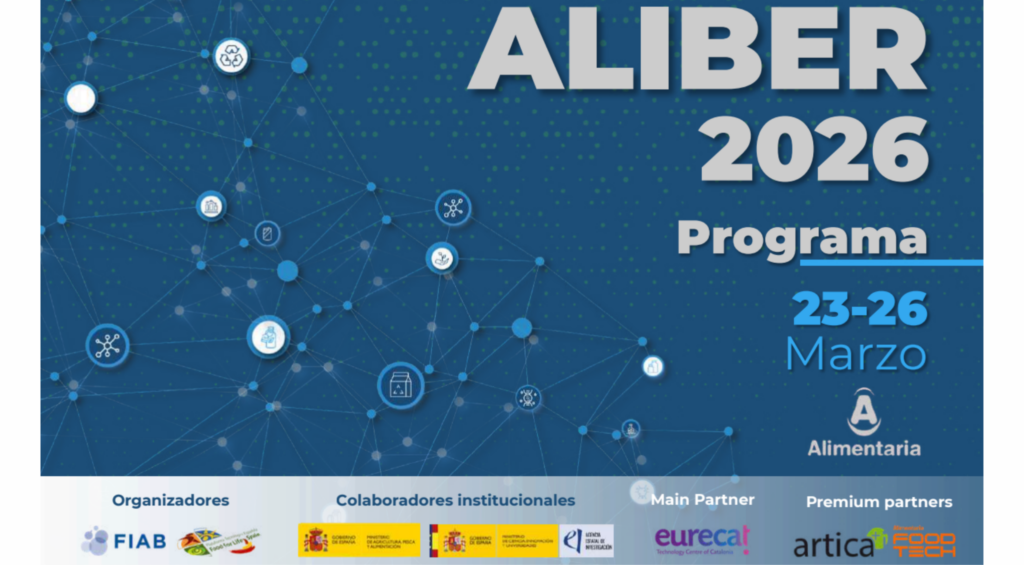 ALIBER 2026 reunirá a empresas y expertos del sector alimentario para abordar innovación, sostenibilidad y digitalización. Organizada por Federación Española de Industrias de Alimentación y Bebidas, impulsará colaboración, proyectos europeos y networking profesional.
