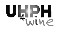 artica+i - Casos de éxito. Logotipo del proyecto, UHPH4WINE, para el proyecto "UHPH4WINE. Proyecto de desarrollo experimental para validar la tecnología de Ultra Alta Presión de homogeneización en la elaboración de vinos de alto valor añadido"